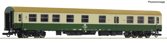 Roco 6200118 - H0 - Schnellzugwagen 2. Kl. Halberstadt mit Gepäckabteil, DR, Ep. IV